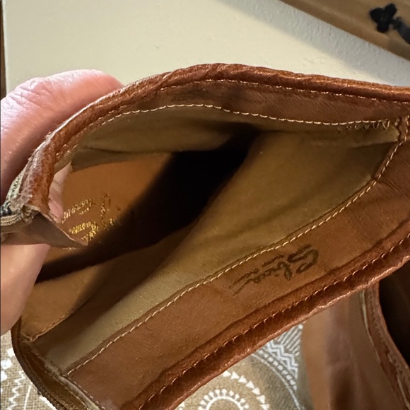 Boho Western Sbicca Vintage Collection Ankle Boots with Aztec Patterned Fabric - Picture 9 of 10